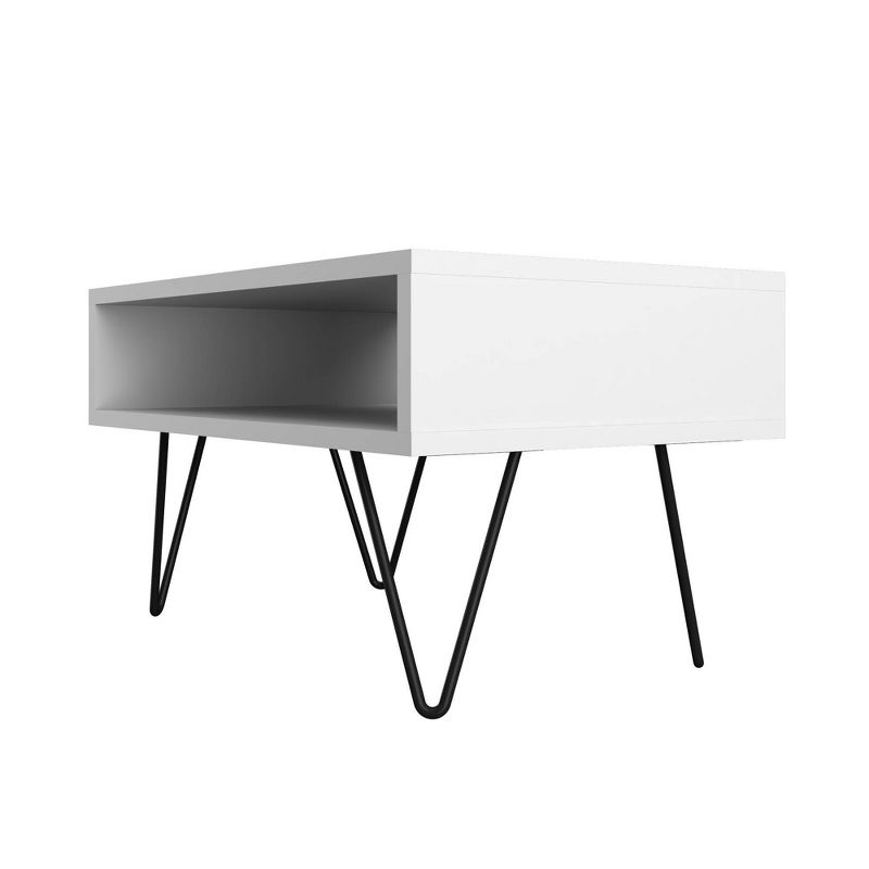 21.06" Nolita Coffee Table with 1 Cubby White - Manhattan Comfort