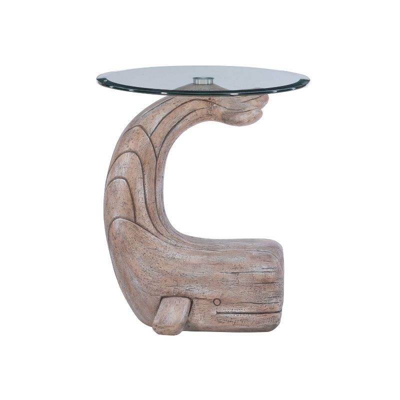 Weldon Whale Side Table Driftwood - Powell Company