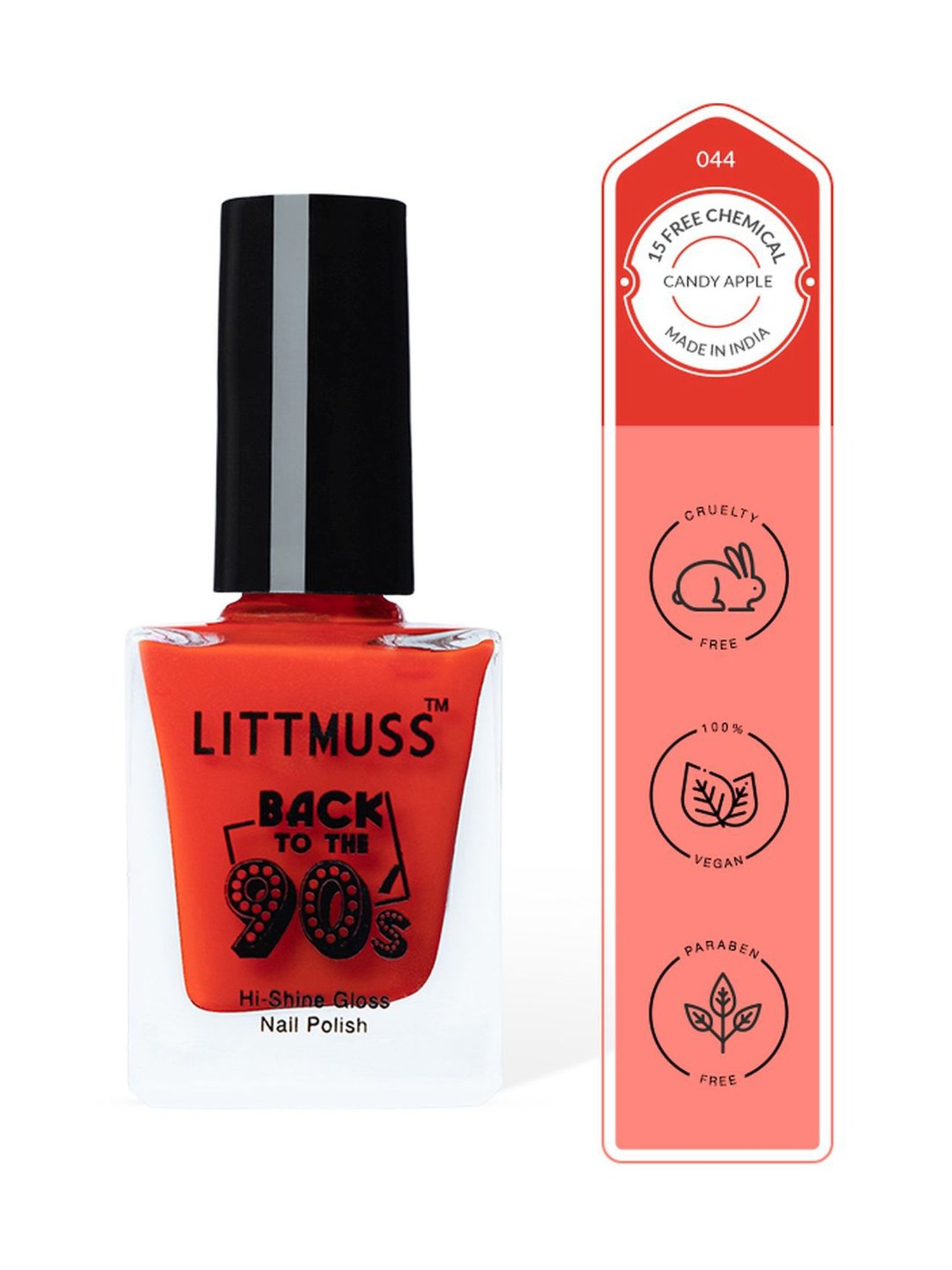 Littmuss Back To The 90's Hi Shine Gloss Nail Polish Candy Apple 044 - 9.5 ml