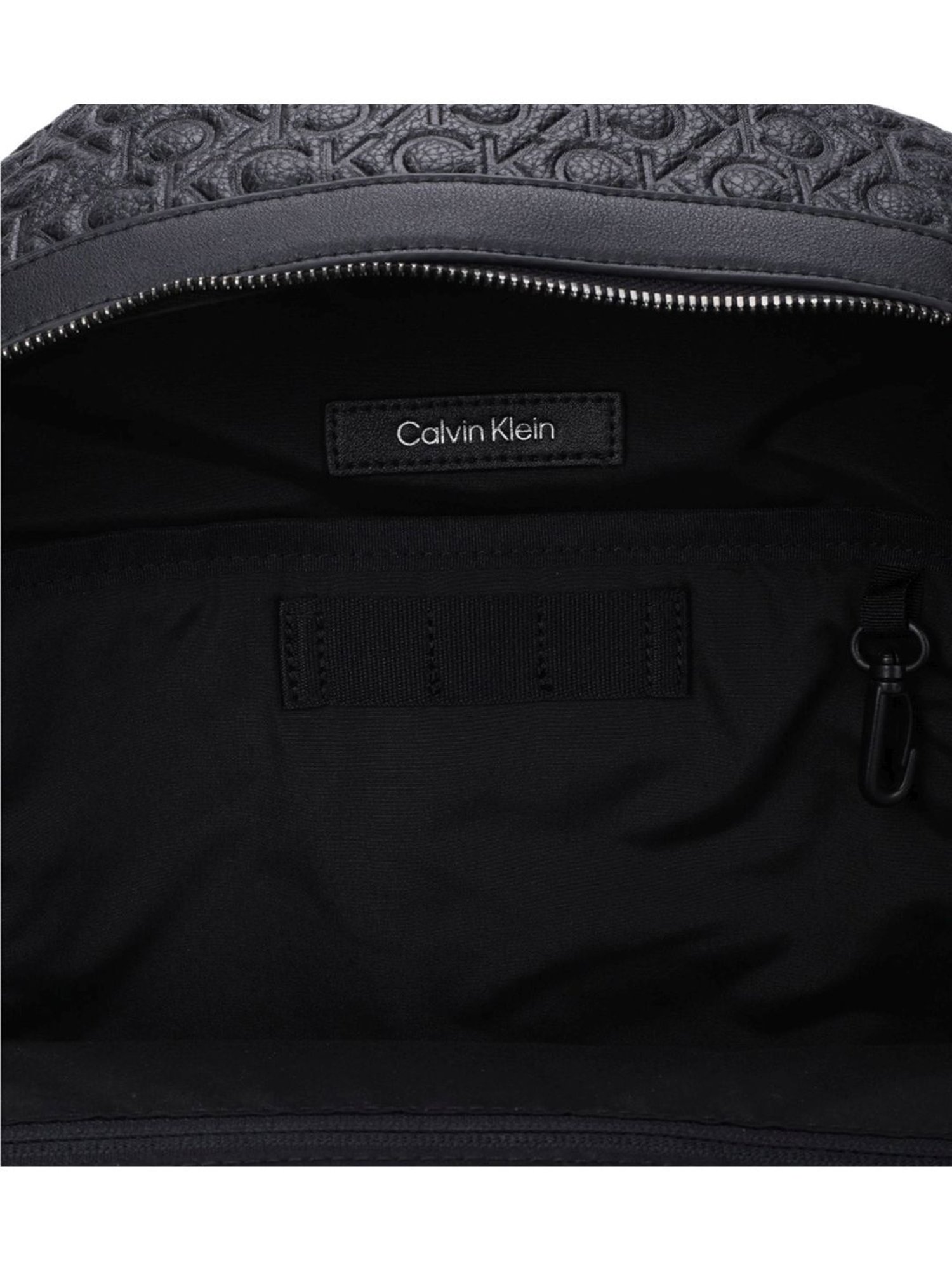 CALVIN KLEIN JEANS Black Mono Block Logo Campus Backpack