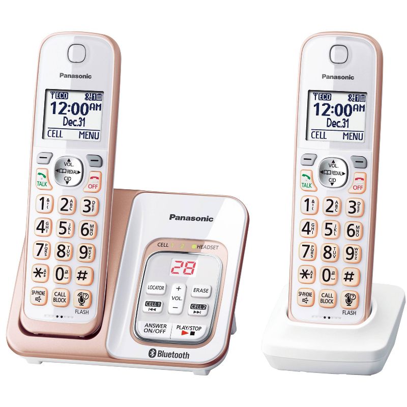 Panasonic Link2Cell Bluetooth Cordless Phone - KX-TGD562G - White