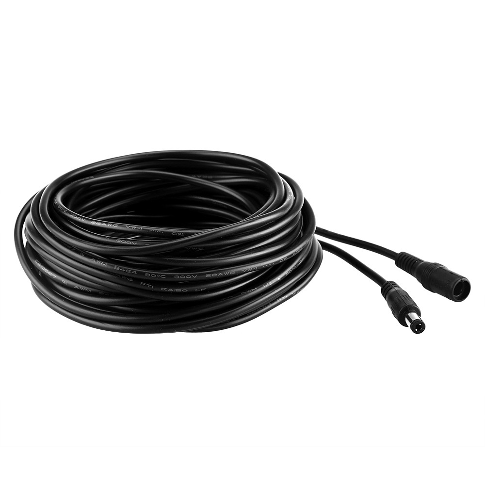 DC 12V Power Supply Adapter Extension cable 10M 33FT 5.5mm x 2.1mm Cord for CCTV IP PTZ  Security Surveillance Camera Standalone DVR,Black