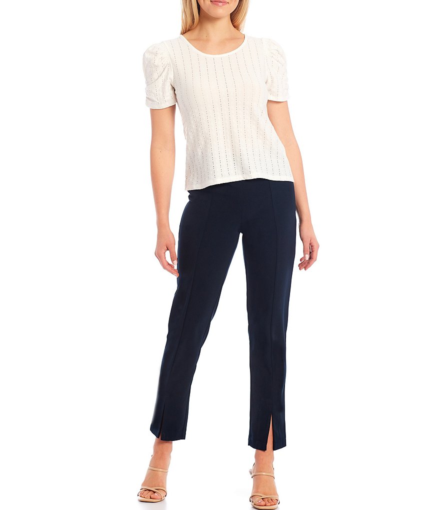 Sugarlips Short Puff Sleeve Knit Top