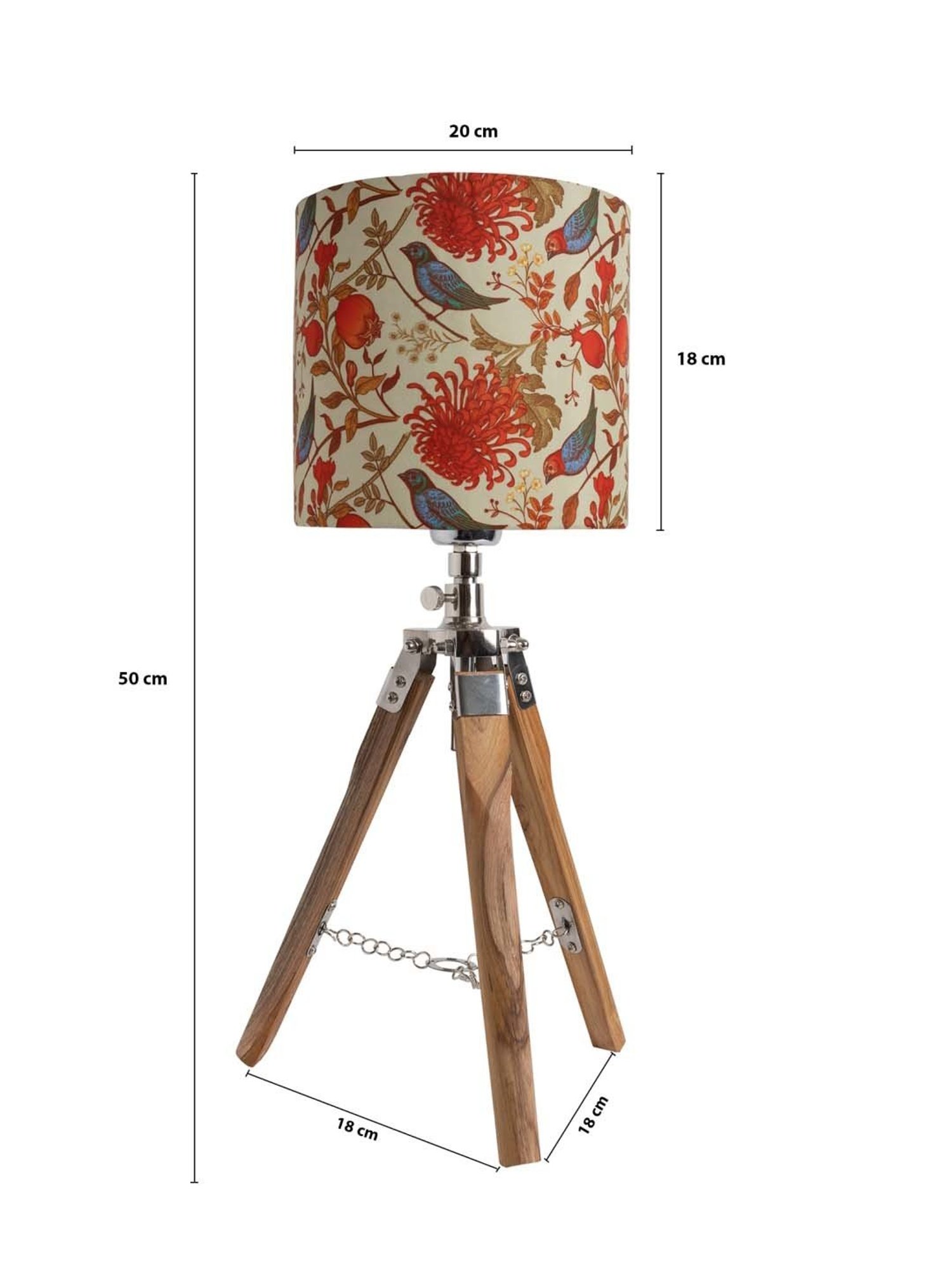 Homesake 'Modern' Multicolor Wood Table Lamp with Base - Set of 1