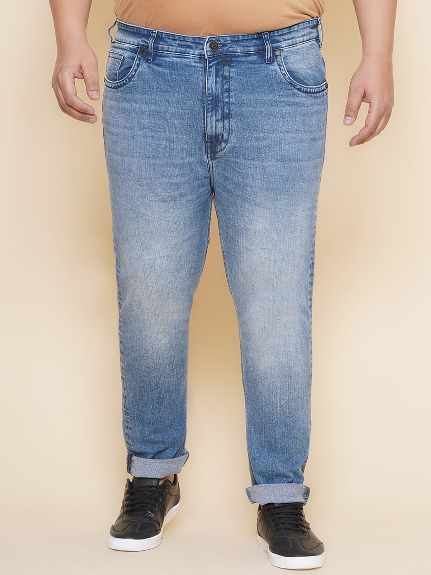John Pride Blue Regular Fit Jeans