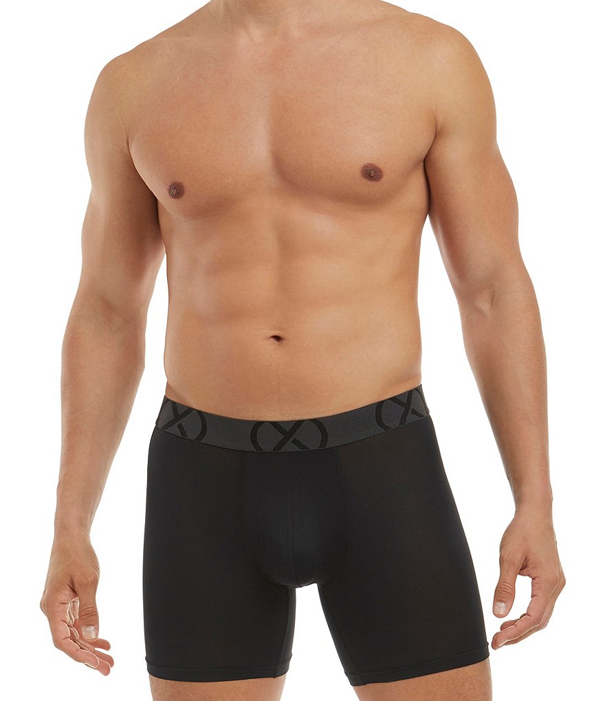 2(X)IST Sport Mesh Solid Black Trunks 3-Pack