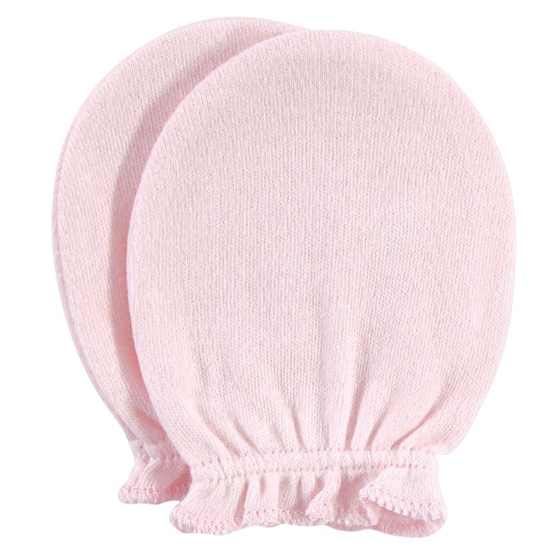 Luvable Friends Baby Cotton Scratch Mittens 4pk, Owl, One Size