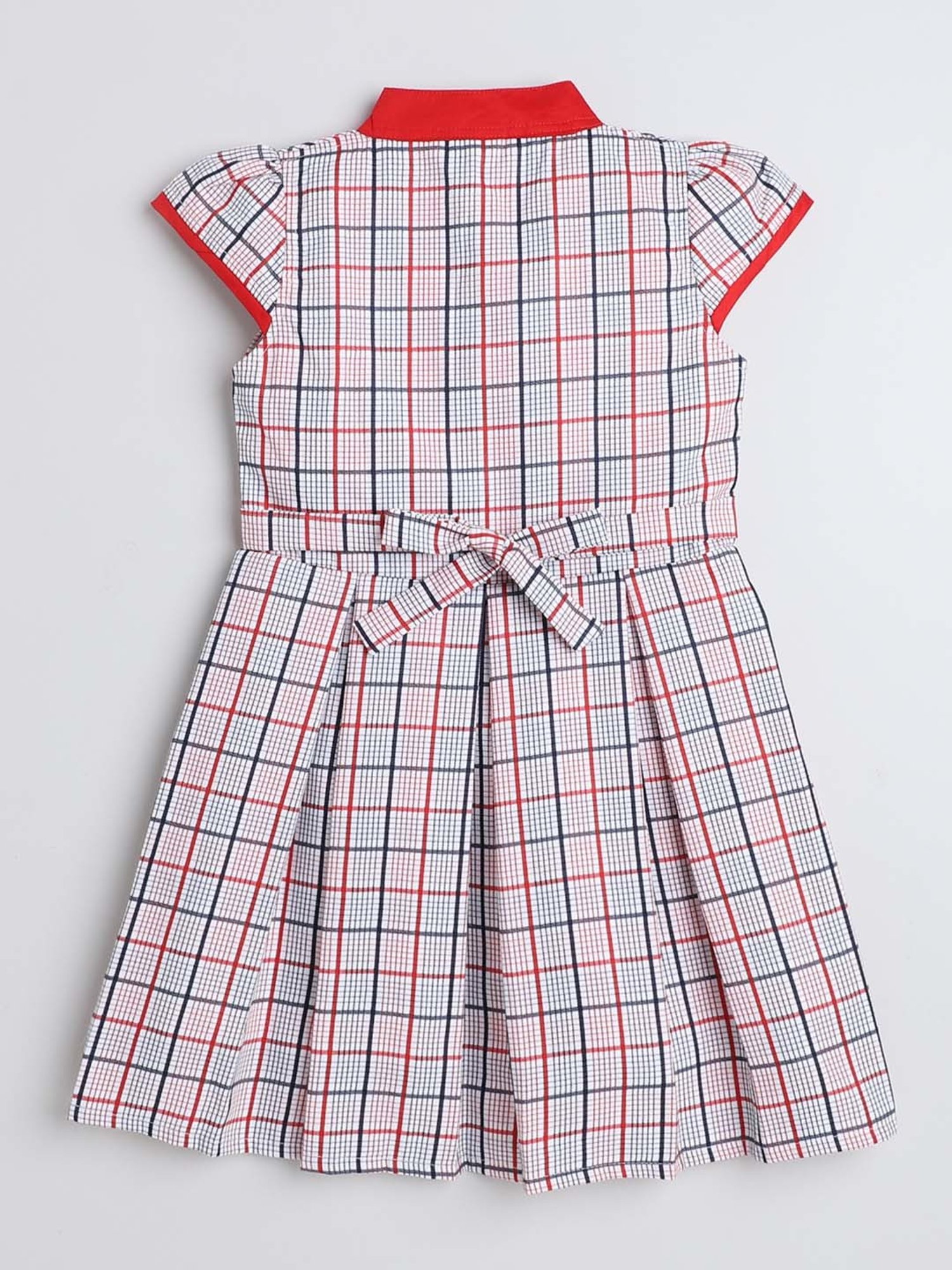 The Magic Wand Kids Multicolor Chequered Dress