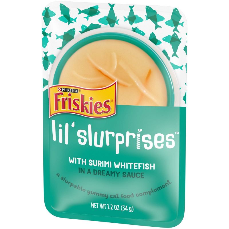 Friskies Lil' Slurprises Compliments Surimi Whitefish Wet Cat Food - 1.2oz