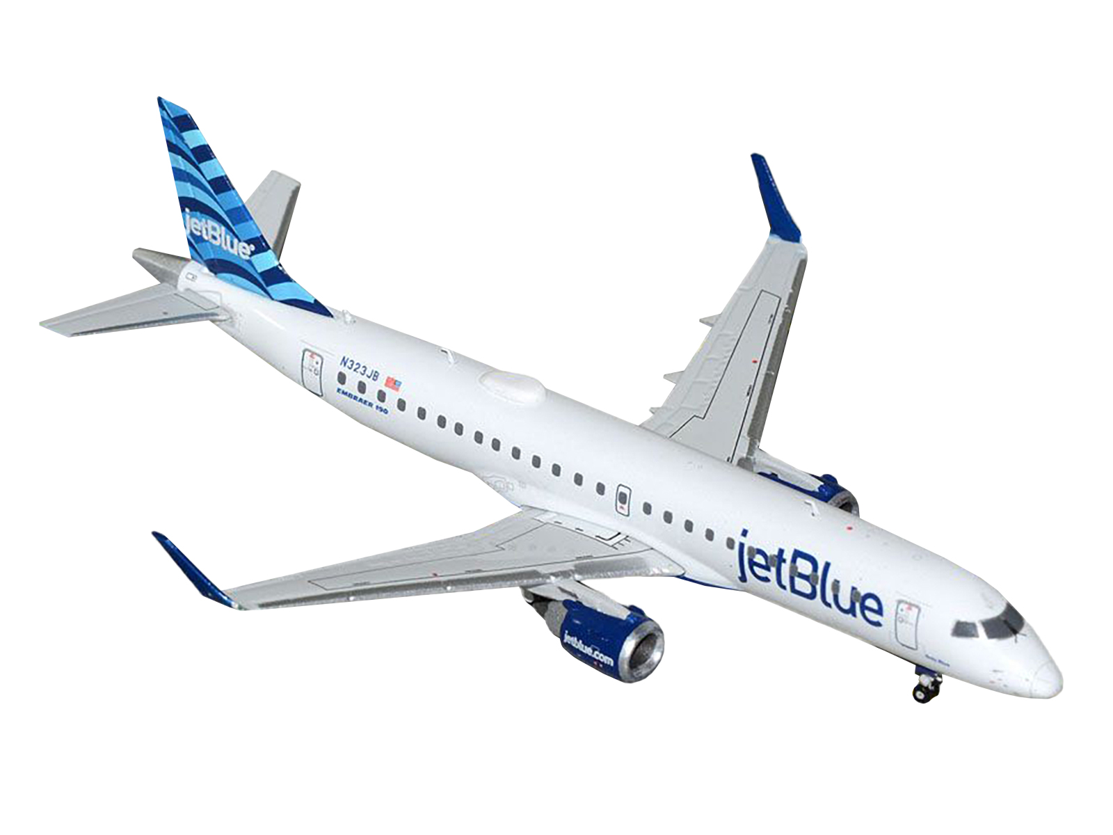 Embraer E190-E2 Commercial Aircraft "Wideroe" (LN-WEA) White with Green Tail 1/400 Diecast Model Airplane by GeminiJets