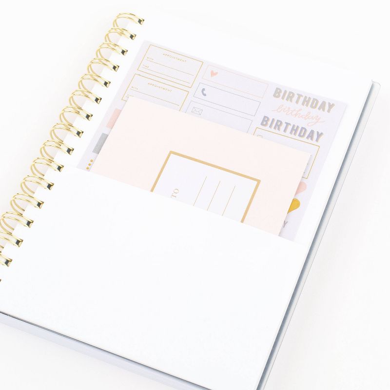 2021-22 Academic Planner 5.5" x 8.5" Frosted Plastic Wirebound Weekly/Monthly Blue - Sugar Paper™