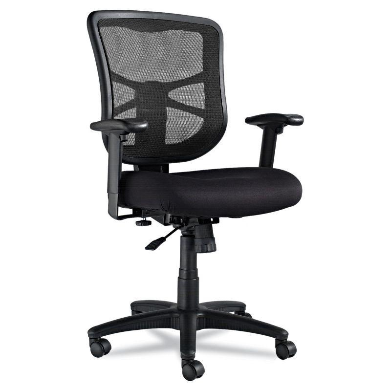 Alera Elusion Series Mesh Mid-Back Swivel/Tilt Chair, Black EL42BME10B