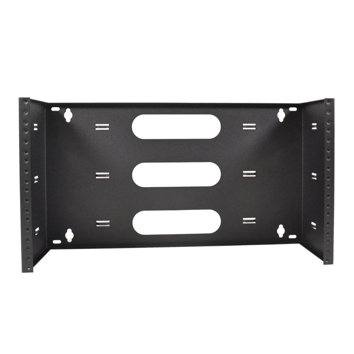 LOGICO WB6U19 19" Six Space 6U Steel Wall Mount Hinged Swing Out Patch Panel Bracket 6" Deep