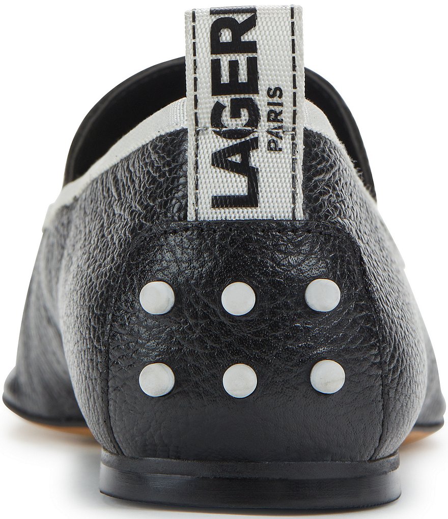 Jack Rogers Blair Pointed Toe Bow Leather Flats