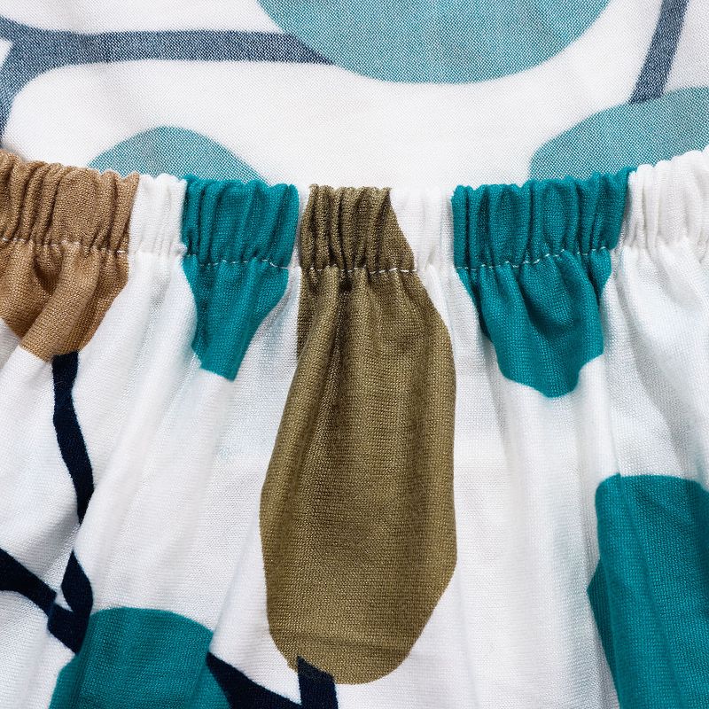 1 Pc Polyester Spandex Floral Print Fit Home Dining Chair Slipcovers Multicolored  - PiccoCasa