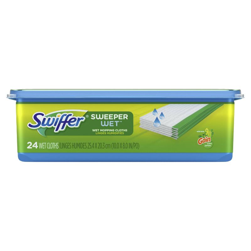 Swiffer Sweeper Wet Mopping Cloths with Gain Scent - 24ct