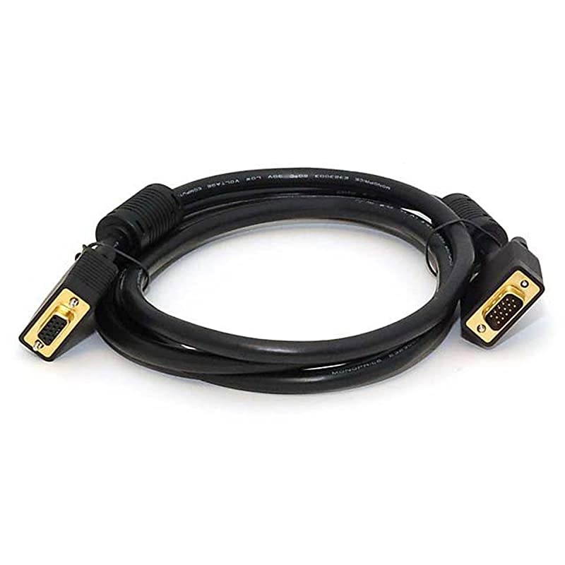 6ft SVGA Super VGA MF Monitor Cable w ferrites