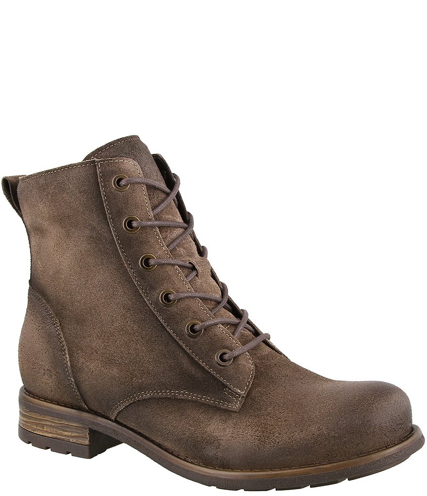 Taos Footwear Boot Camp Suede Faux Fur Lined Booties