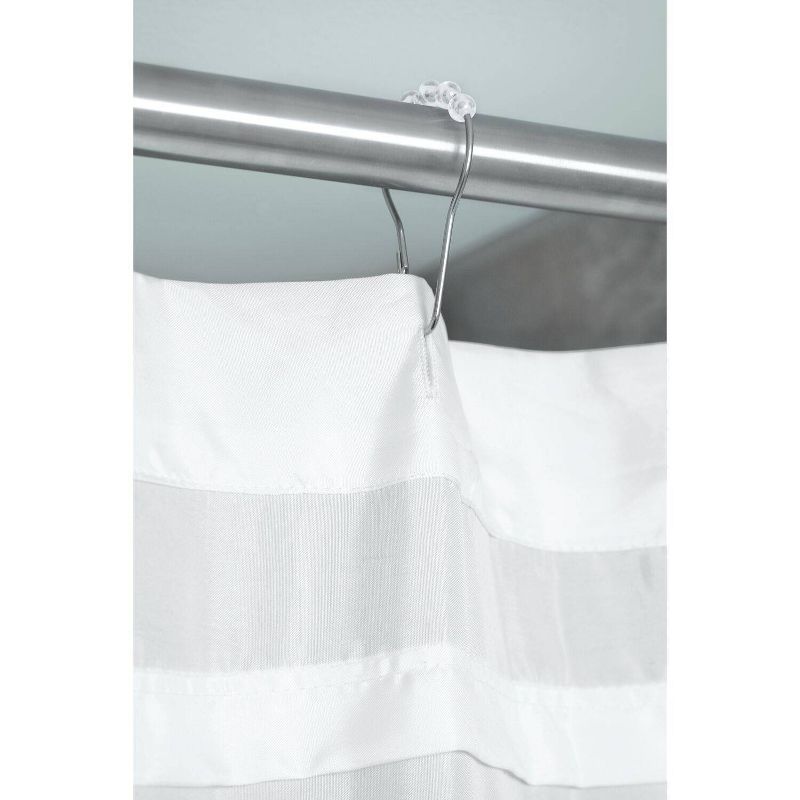 Tuxedo Shower Curtain White - iDESIGN