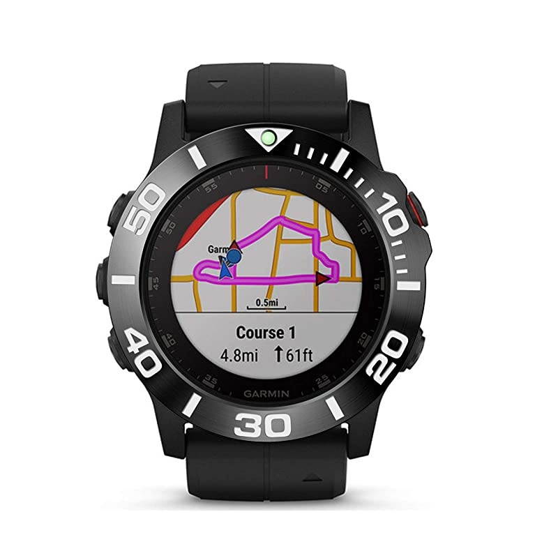 Stainless Steel Bezel Ring Compatiable with Garmin Fenix 5X Plus Bezel Ring Adhesive Cover Anti Scratch & Collision Protector for Garmin Watch Accessory (Silver-Not Fit Fenix 5 / 5X)