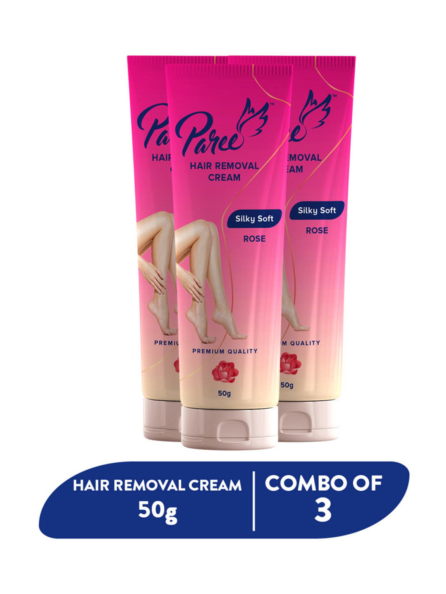 Paree Hair Removal Cream for Women - 50 gm (Pack of 3)