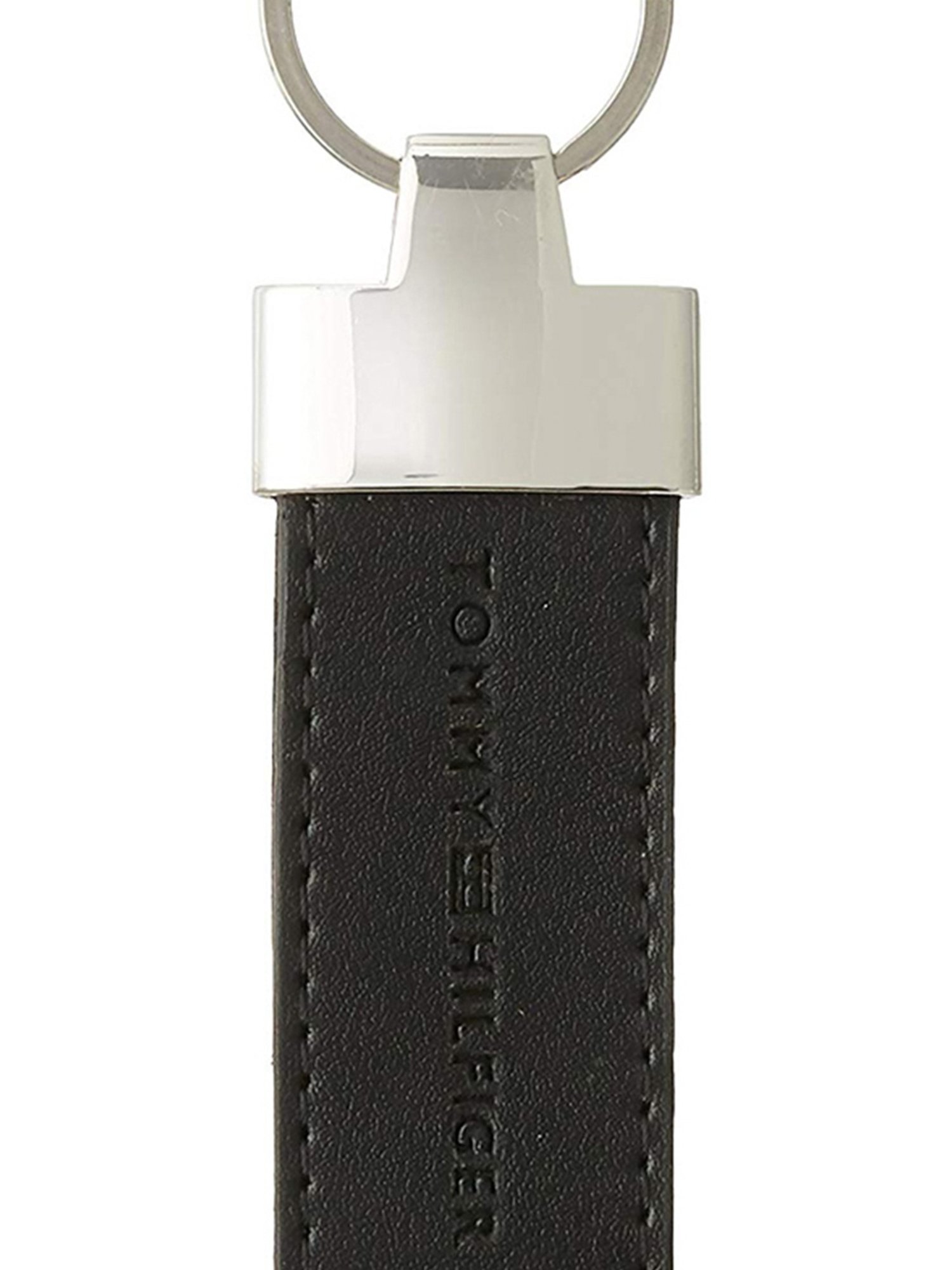 SASSORA Sliver Leather Keychain Key Ring Holders Anniversary Gift, Birthday Gift - Pack of 2