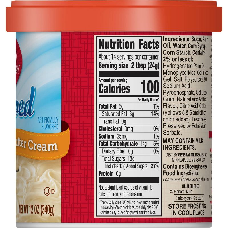 Betty Crocker Whipped Butter Cream Frosting - 12oz