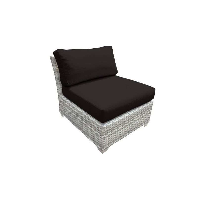 Farimont 8pc Patio Sectional Seating Set with Cushions - Black - TK Classics