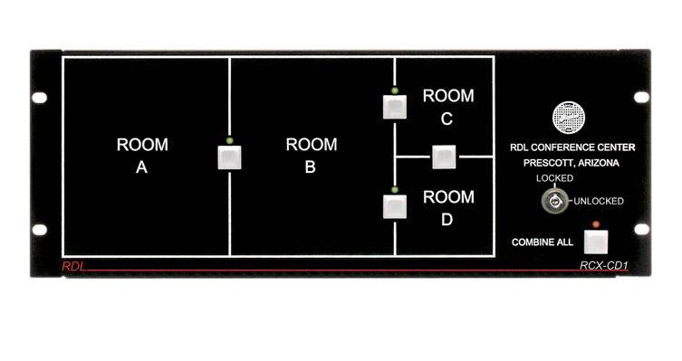 Remote Control for RCX-5C Room Combiner with key lock