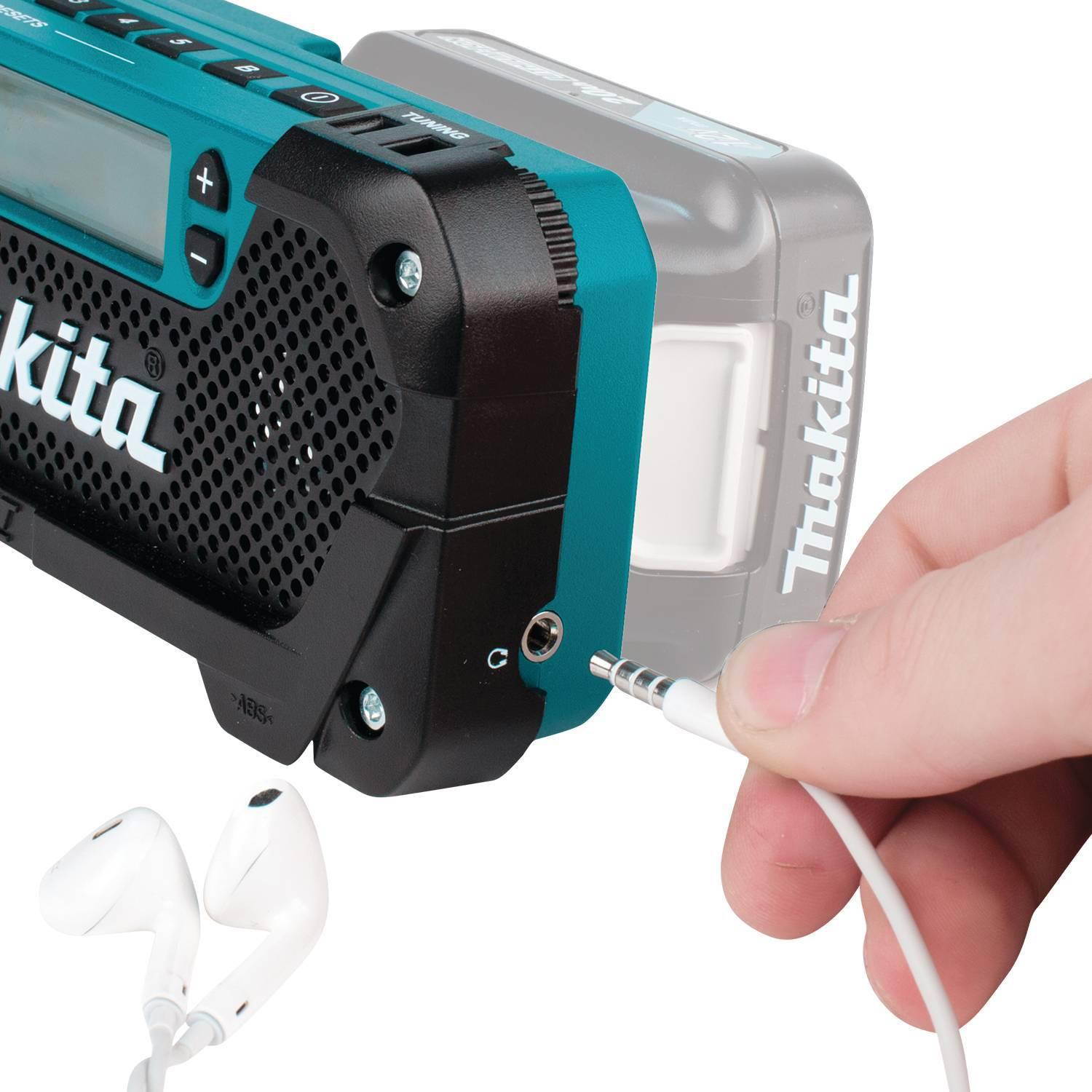 Makita Cordless Compact Job Site AM/FM Radio (Battery Not Included)
