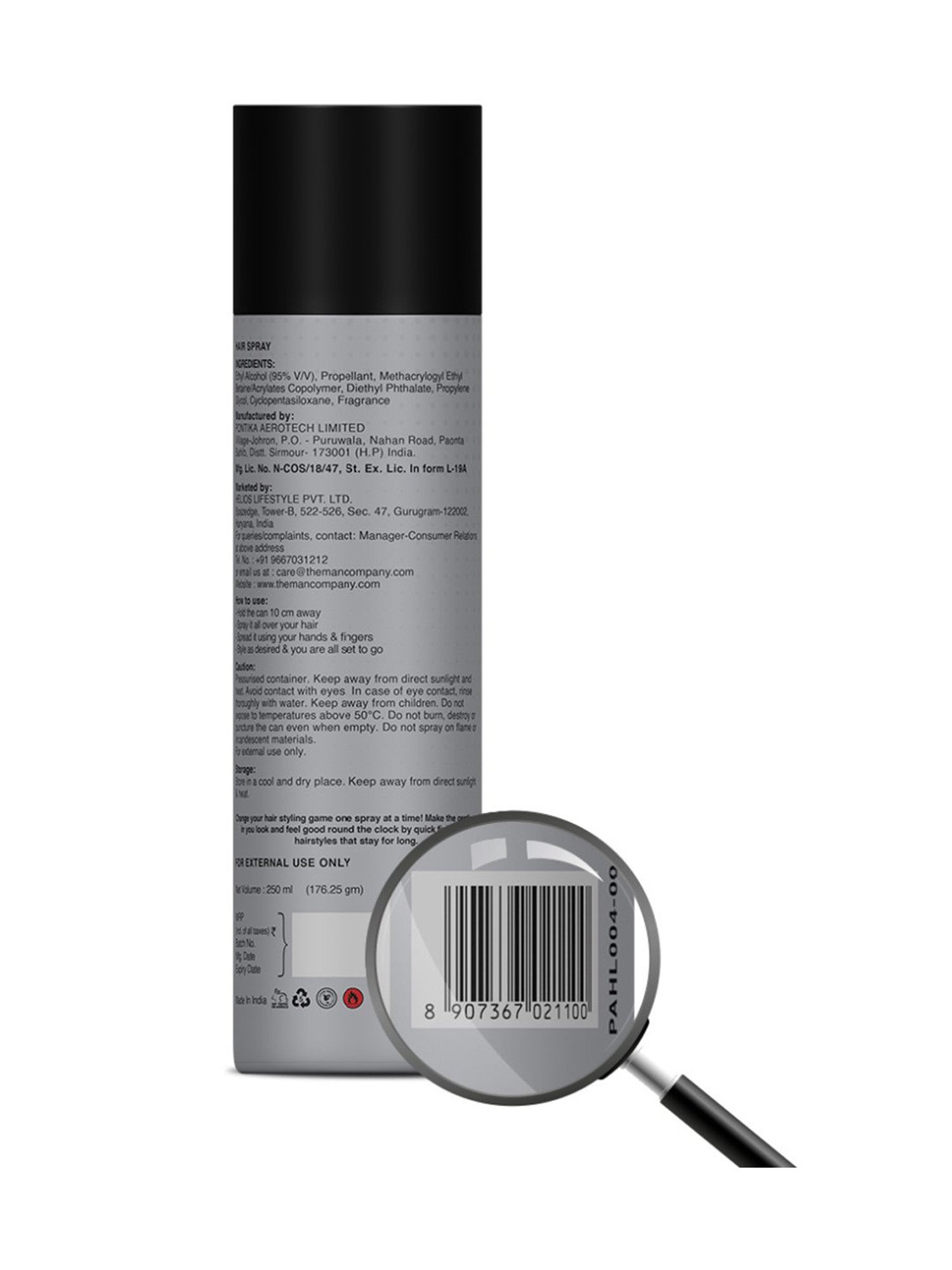 The Man Company Hair Spray - 250 ml