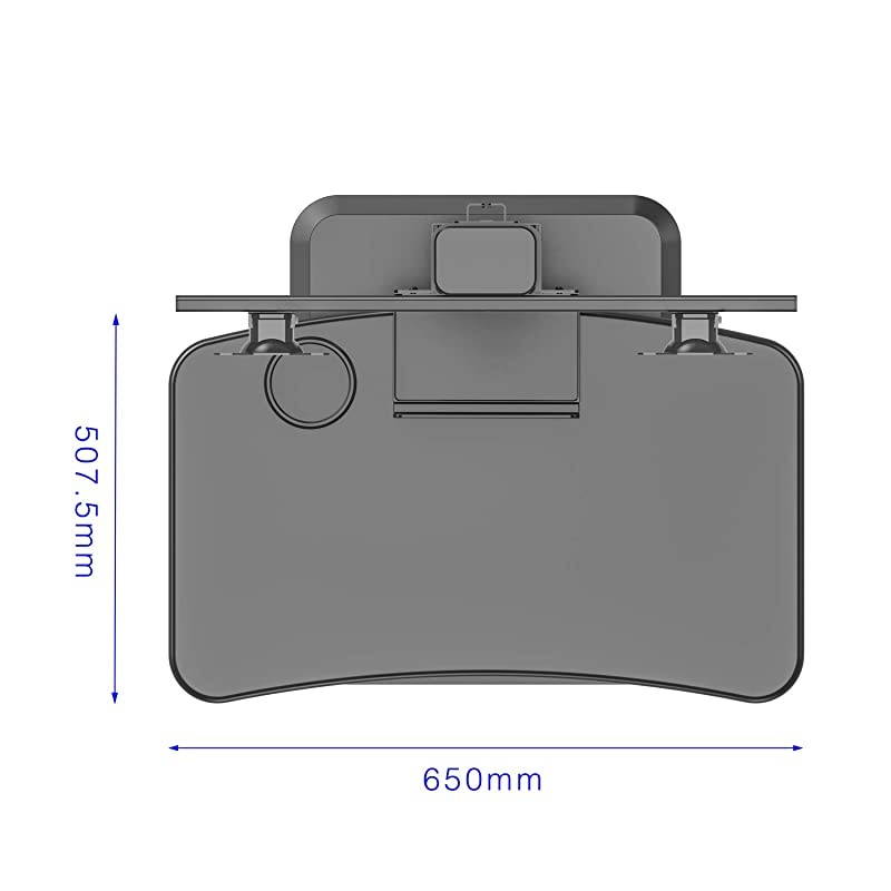 Standing Desk Riser Monitor Mount, Dual Computer Monitor Stand and Monitor Arm with Gas Lift Mechanism, Height Adjustable Standing Desk Converter with Wide Platform