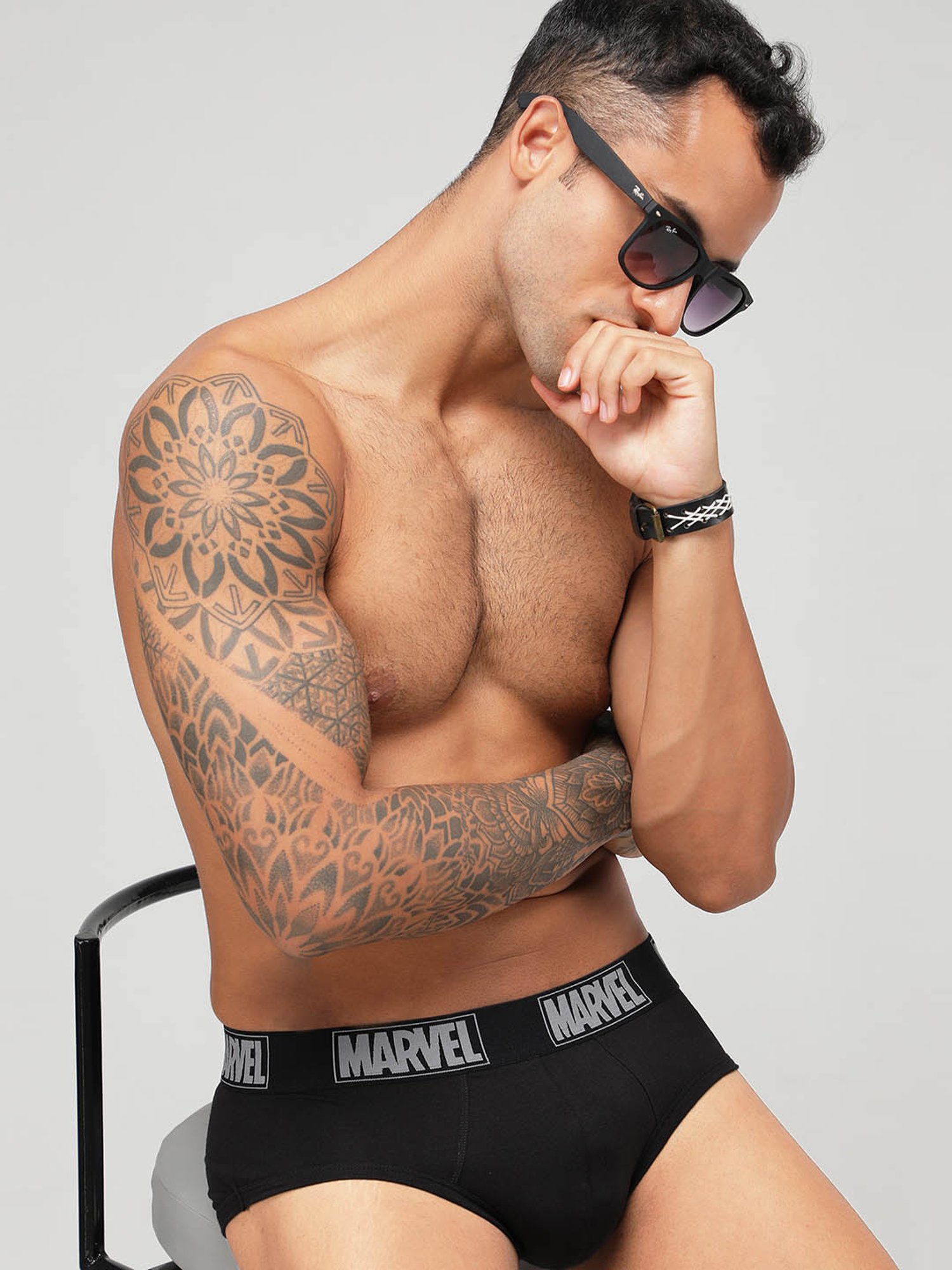 Zoiro Black Regular Fit Briefs - Pack Of 2