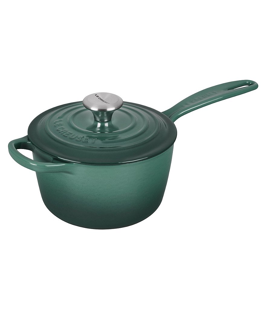 Le Creuset Signature 1.75-Quart Enameled Cast Iron Saucepan with Stainless Steel Knob