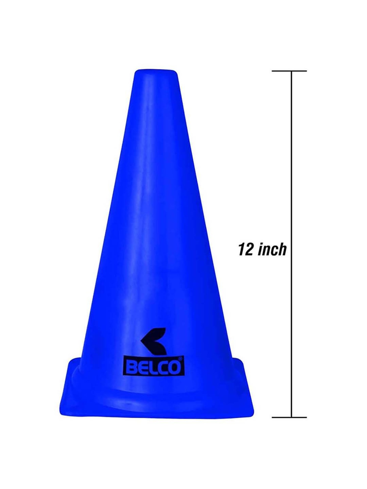 Belco Multicolored Sports Cone Marker Set (Pack of 12)