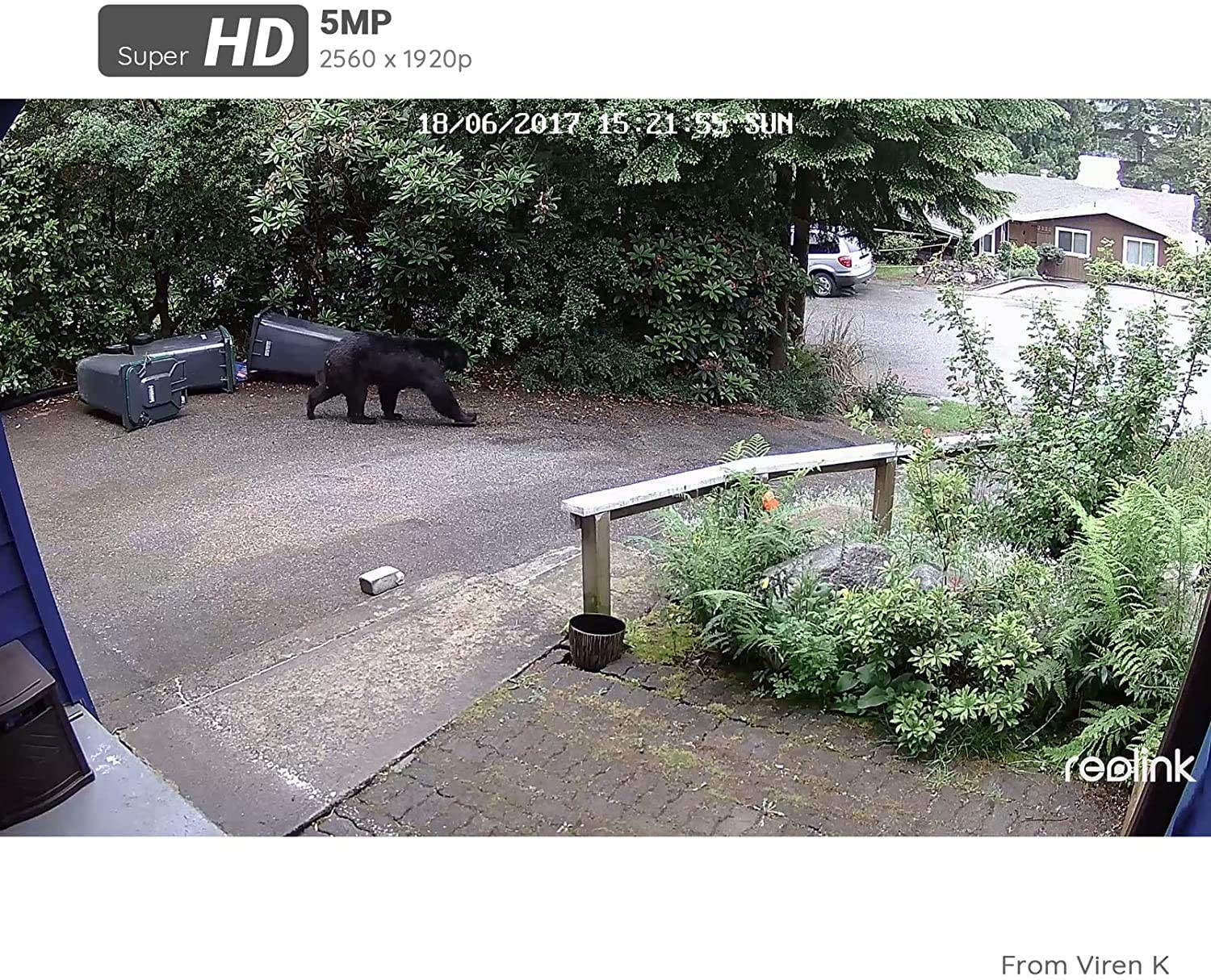 Reolink 5MP Super HD Wired Security IP Camera PoE Support 4X Optical Zoom, 100ft Night Vision, Local Storage, Playback, 24/7 Recording RLC-511