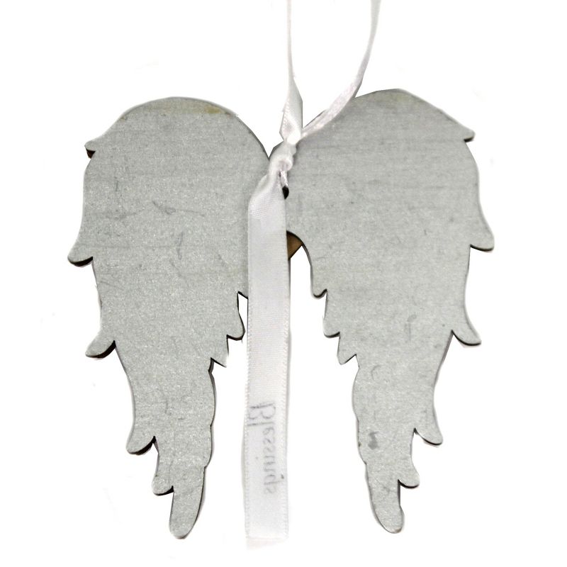 Holiday Ornament 4.0" Blessings Wing Angel Support Comfort  -  Tree Ornaments