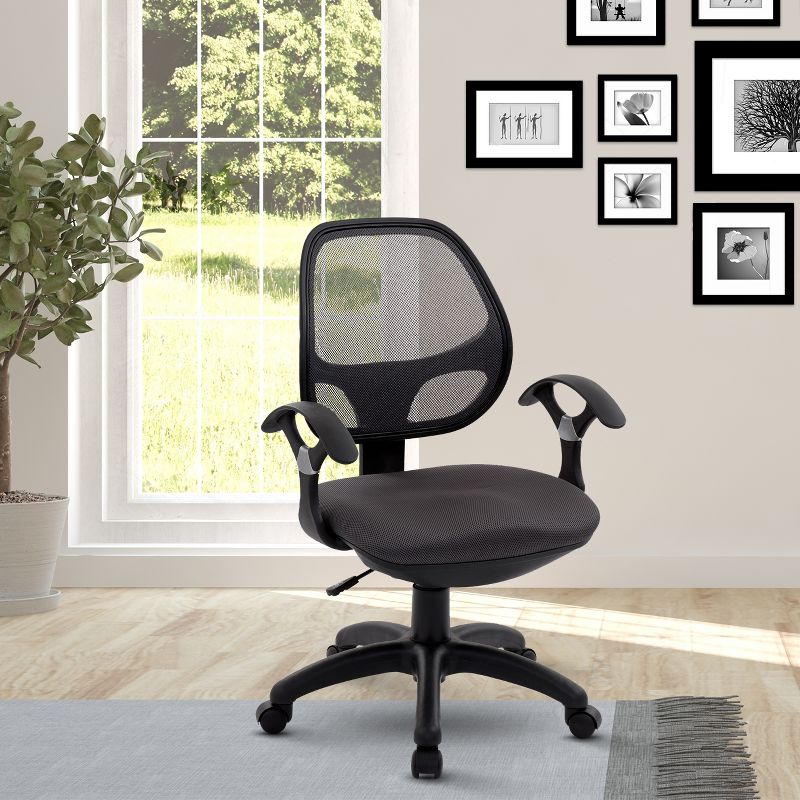 Midback Mesh Task Office Chair Black - Techni Mobili