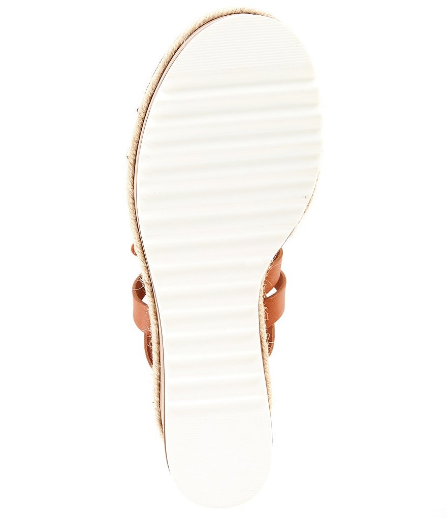 GB Whirrl-Windd Strappy Leather Lace-Up Platform Espadrille Detail Wedges