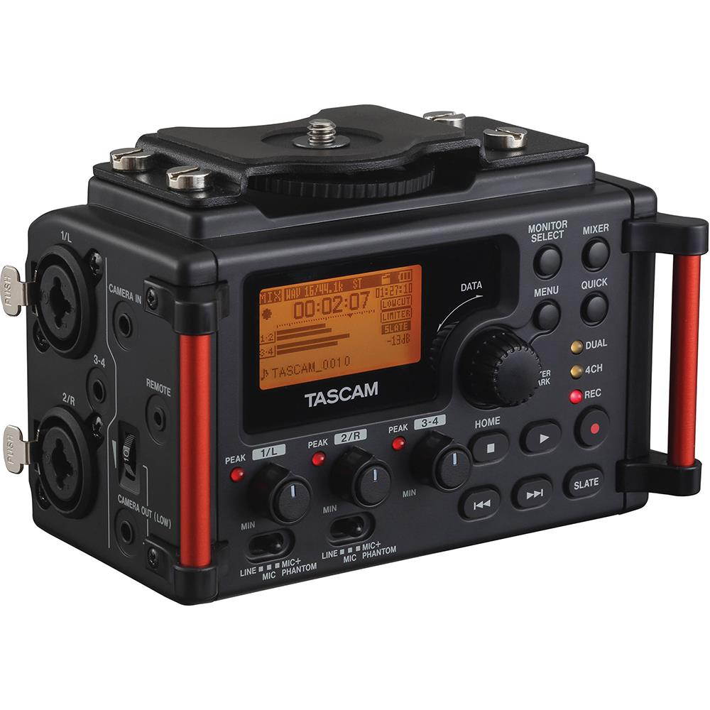 Tascam DR-60DMKII Portable Recorder for DSLR + 32 GB Card +XLR Cable +Mic.stand