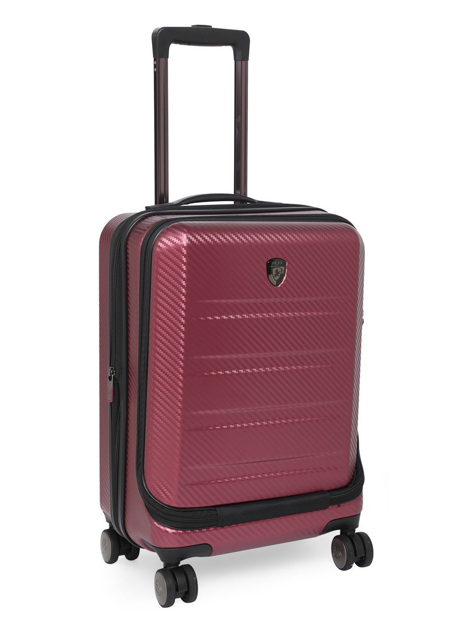 HEYS Ez Access 2.0 Burgundy Textured Hard Cabin Trolley Bag -21 cm