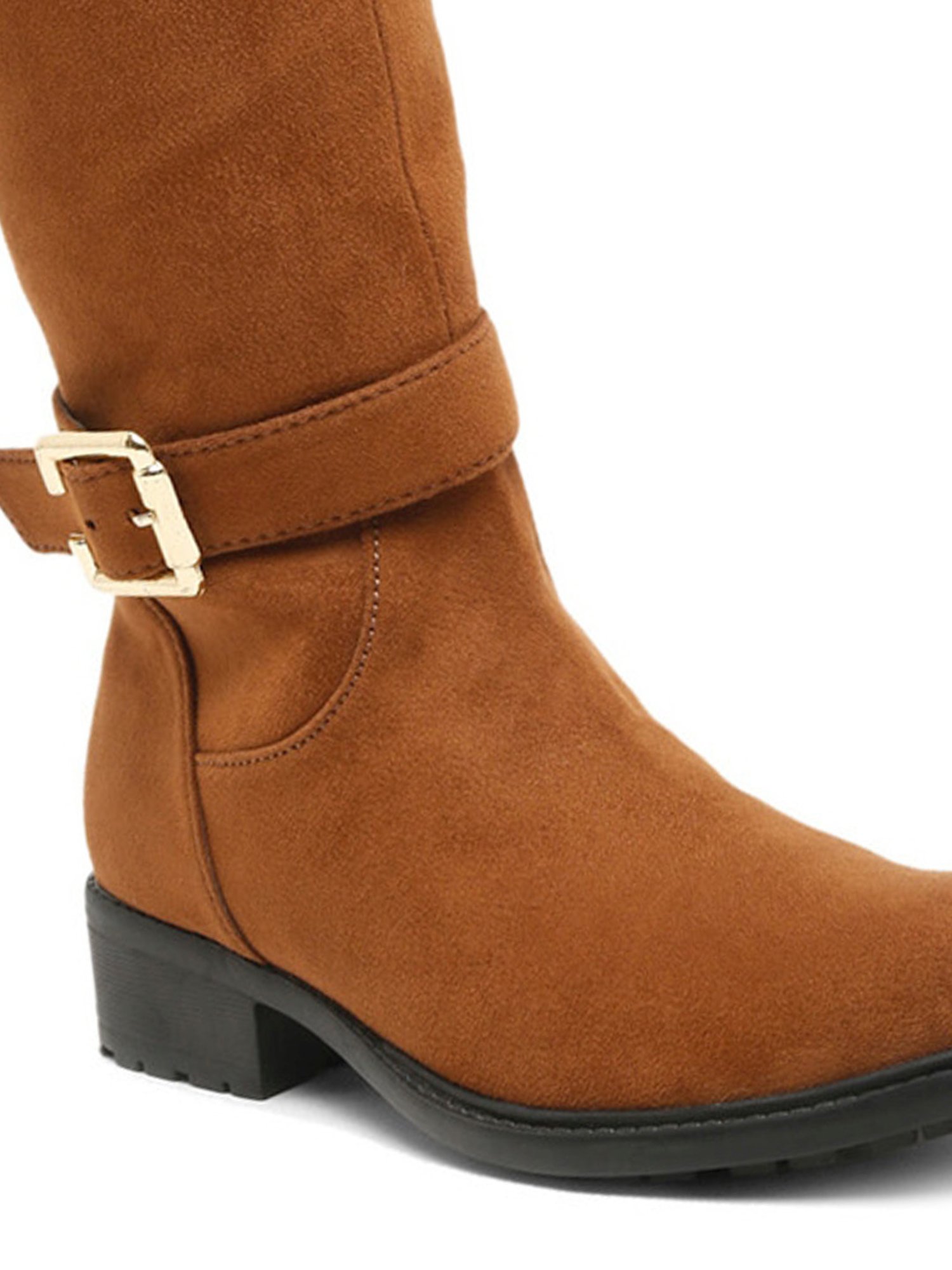 Flat N Heels Women's Tan Casual Booties