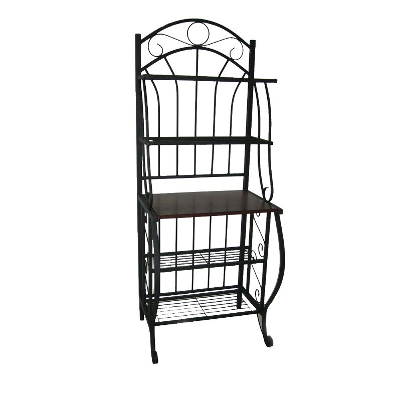 Valencia Baker Rack Storage Unit Metal/Black - Boraam Industries