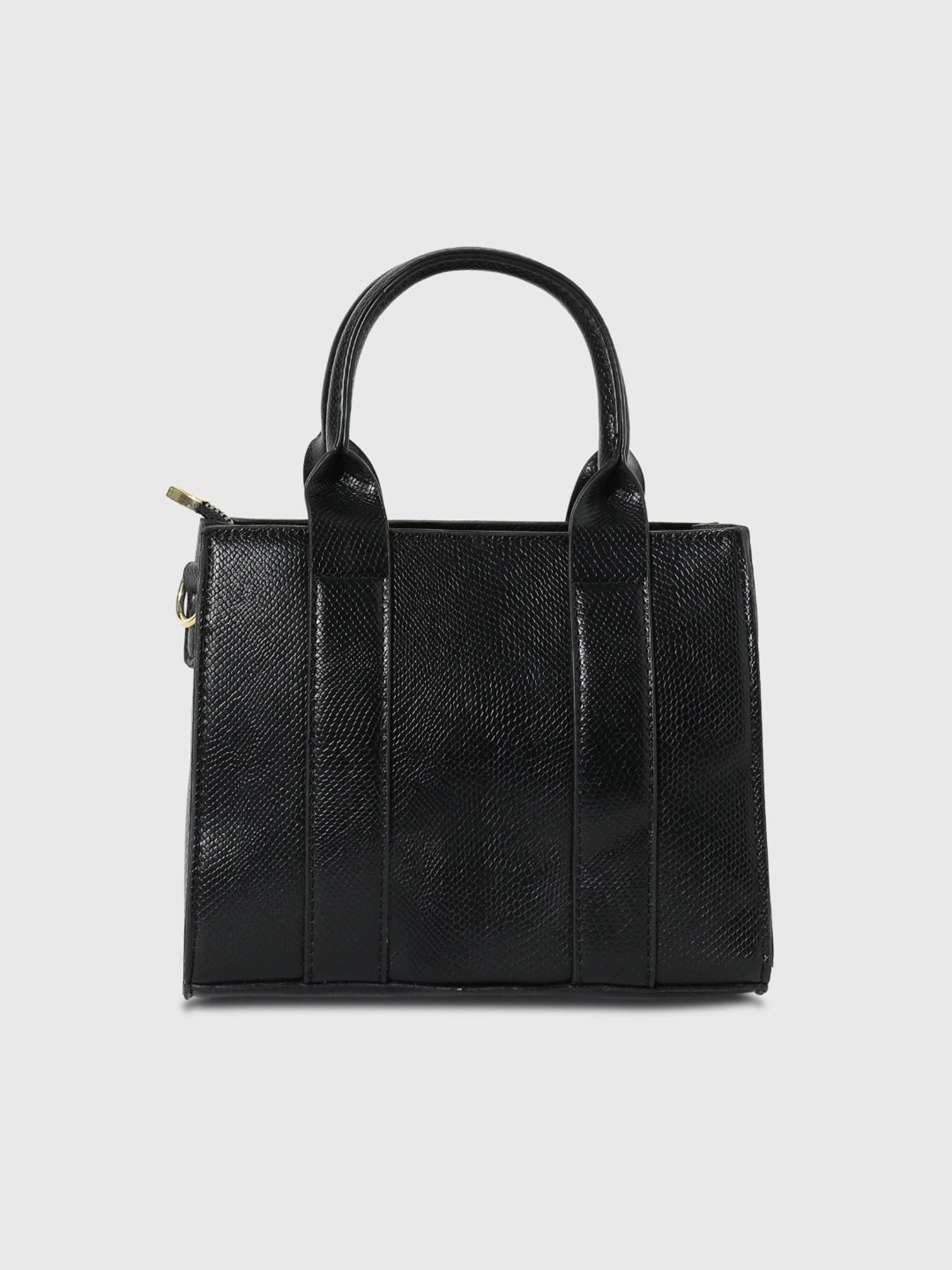 Tohl Avon Black Solid Medium Handbag