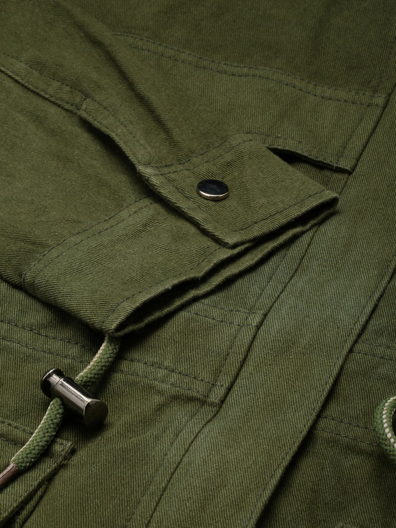 VOXATI Green Regular Fit Jacket