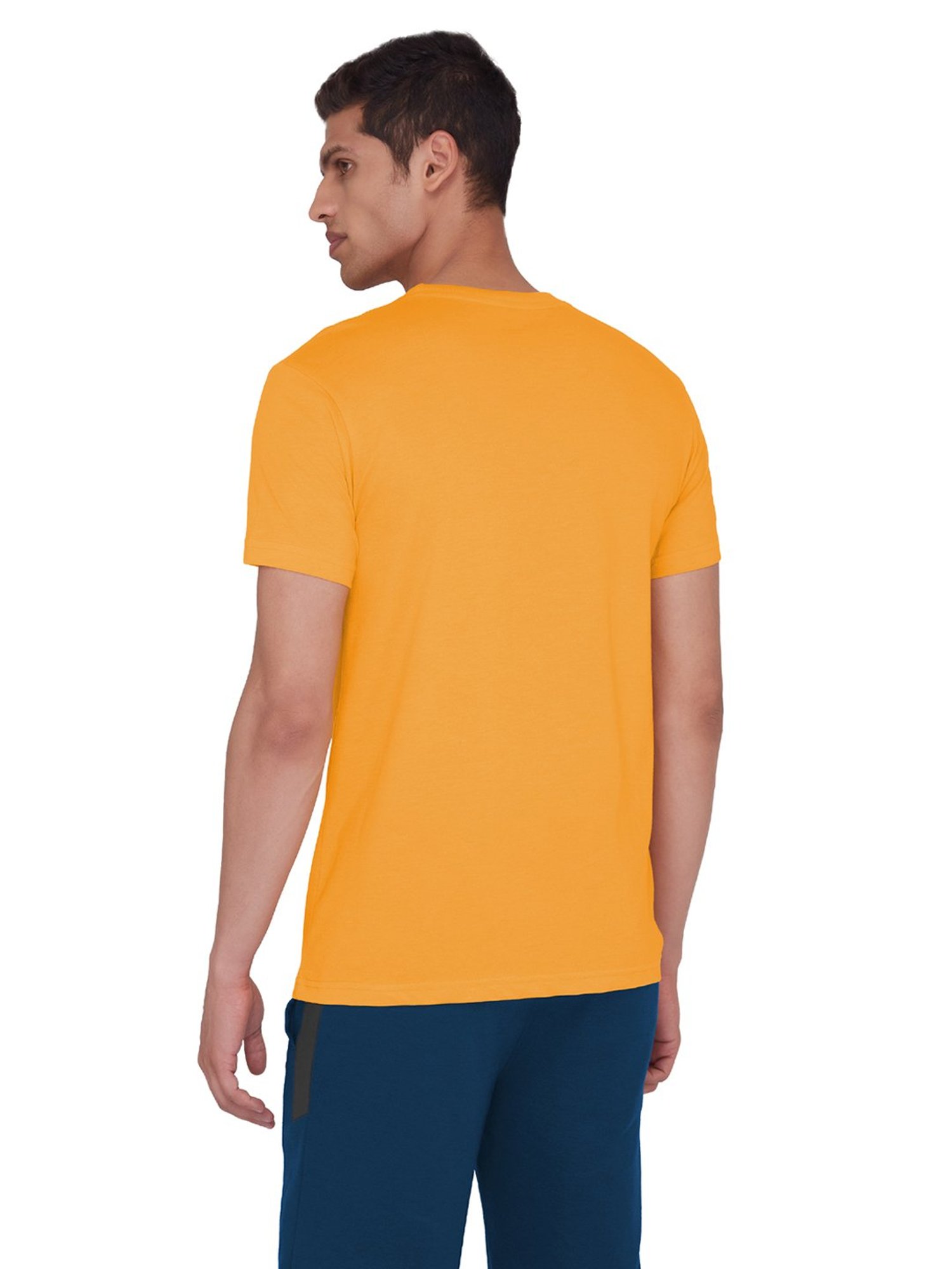 XYXX Orange Round Neck T-Shirt