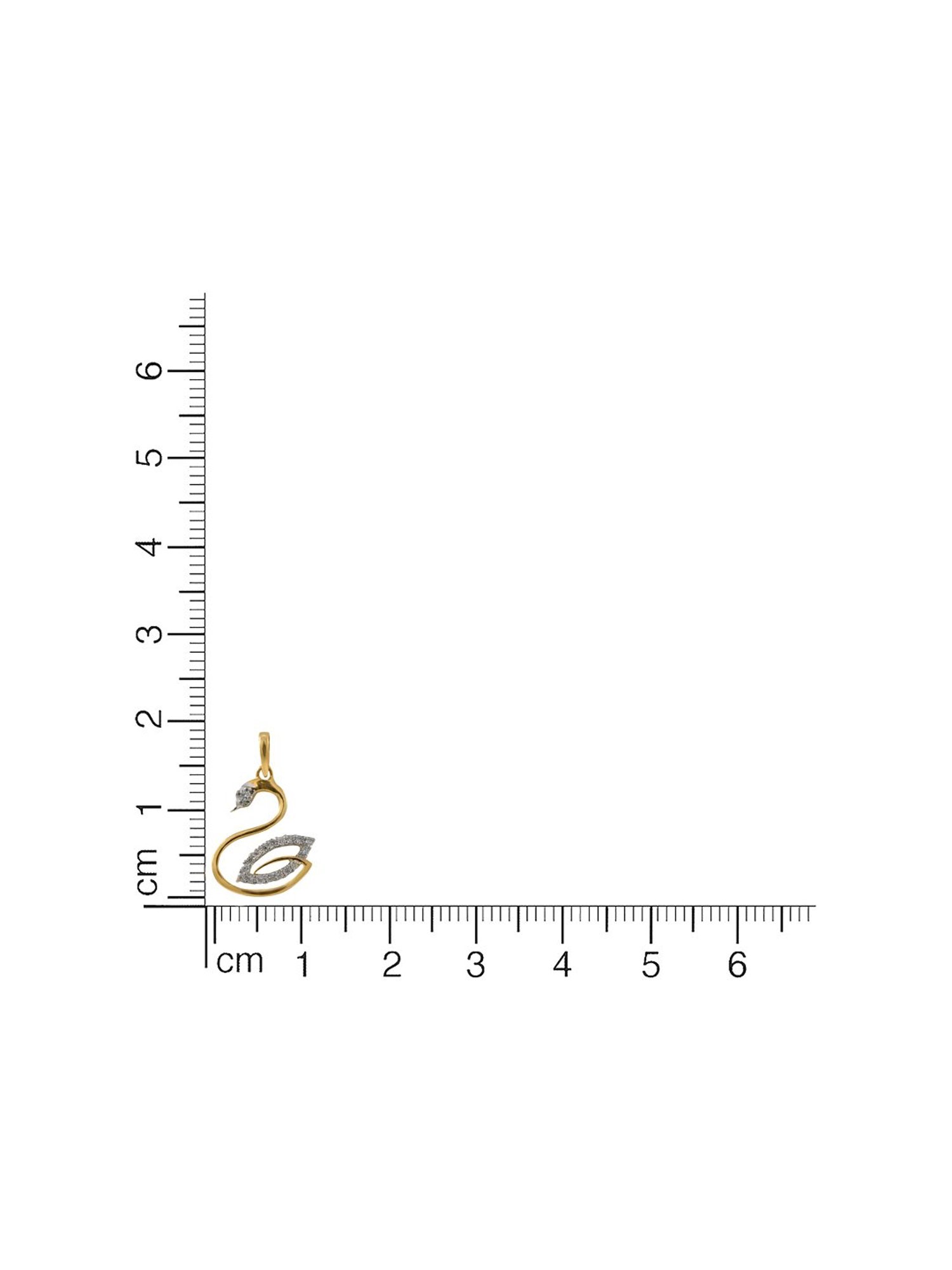 Mia by Tanishq Dual Radiance 18k Gold & Diamond Pendant with Chain