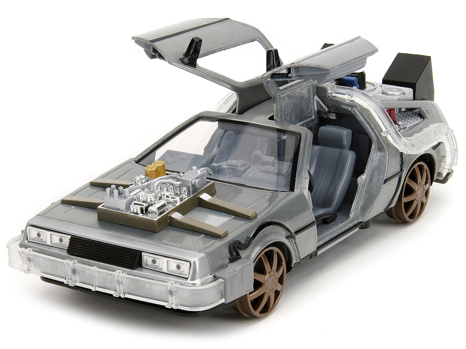 DMC DeLorean Time Machine with Doc Brown Figure "Back to the Future" (1985) Movie Diecast Model Car by Corgi