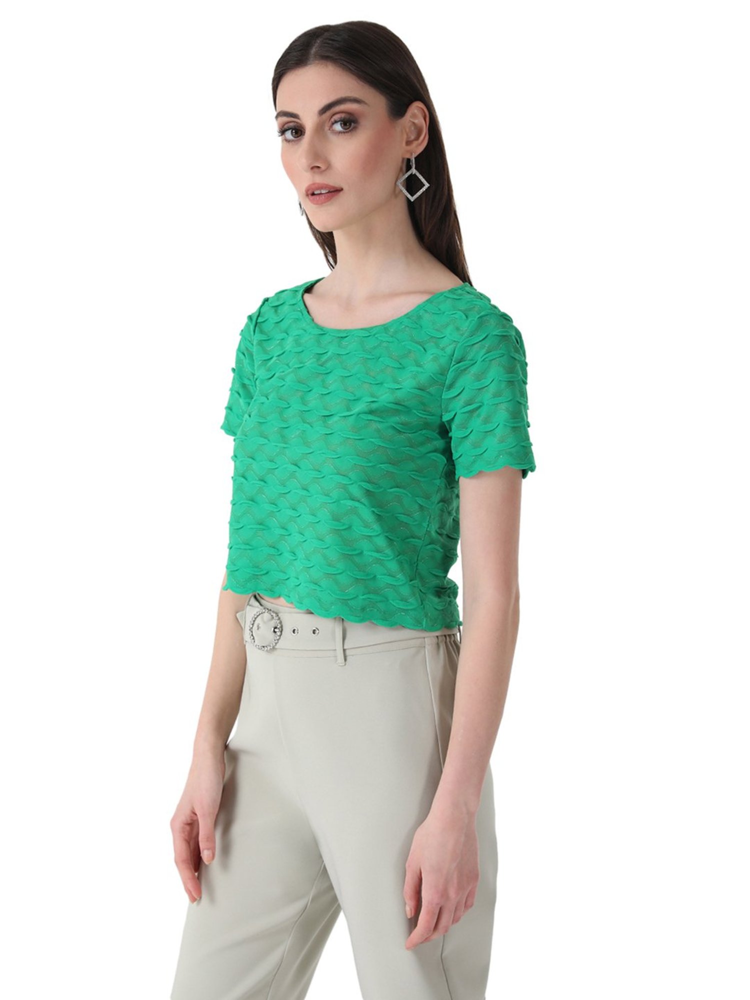 Kazo Scallop Boxy Fit Top