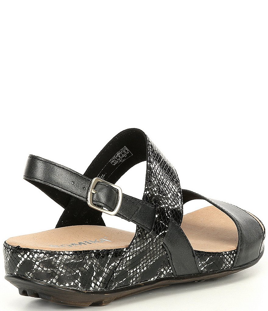 Romika Fidschi 67 Snake Print Wedge Sandals